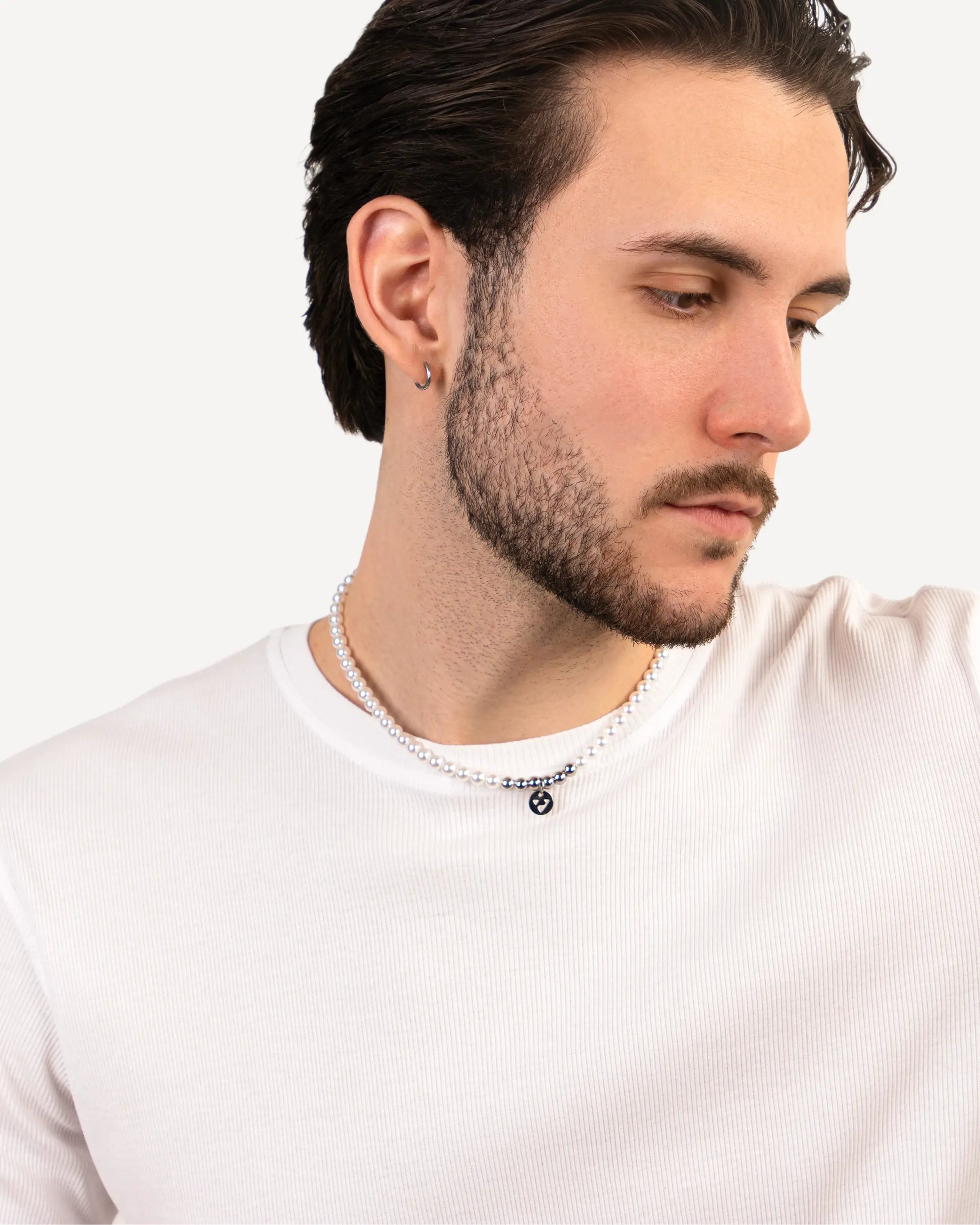 Éclat Collier – Perlenhalskette in Silber